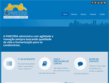 Tablet Screenshot of parceriaadministradora.com.br